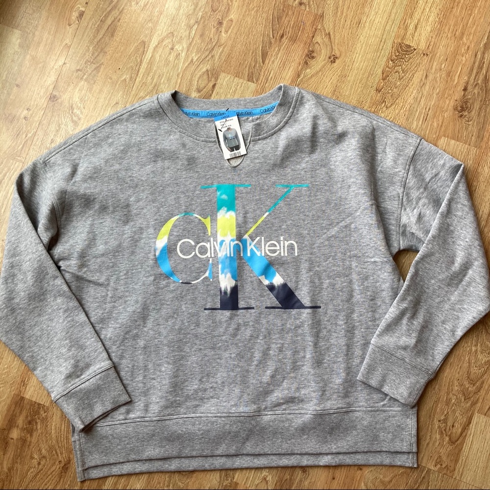 NWT Calvin Klein Tie Dye Pullover Sweatshirt Top